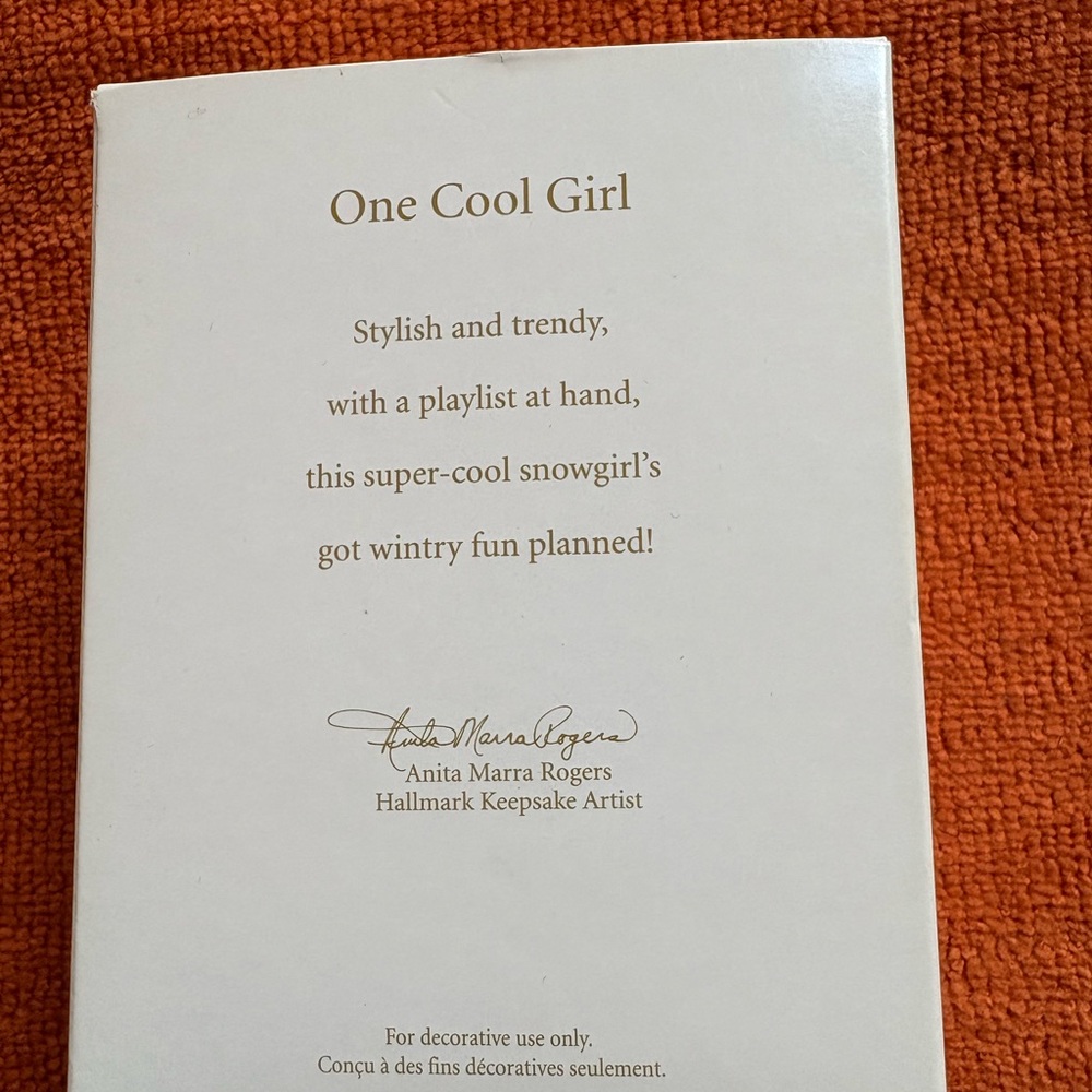 NIB 2012 Keepsake Polar Bear Ornament “One Cool Girl” with Pink Accents - Picture 2 of 6